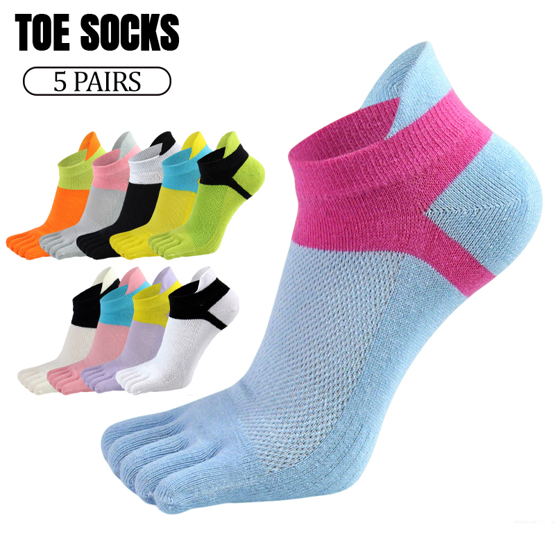 Toe Sock Split - 5 paar dames vijf-teen sokken, zomer,