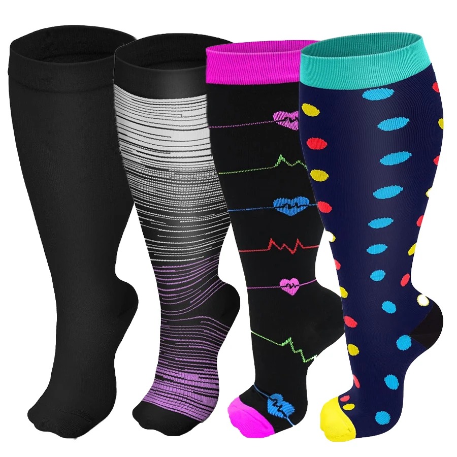 Compression Sleeve Calf - Plus Size compressiekousen voor dames en