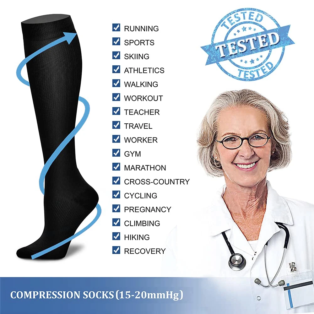 1 paar compressiekousen voor d - Compression Sock Medical recensie en prijs