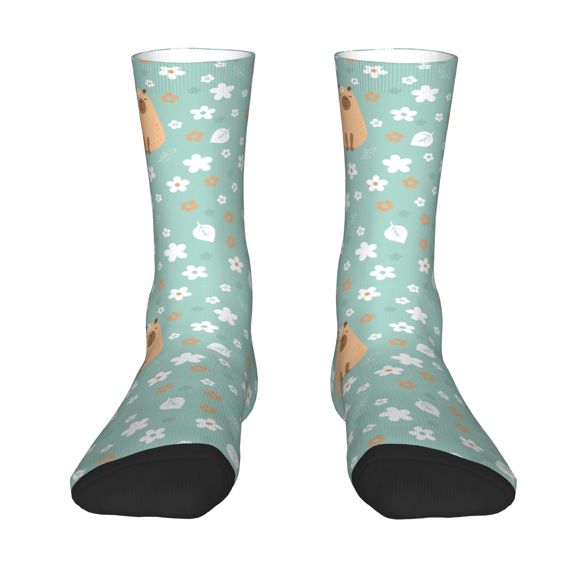 Grappige Capibara met Bloemen  - Dress Sock Men recensie en prijs
