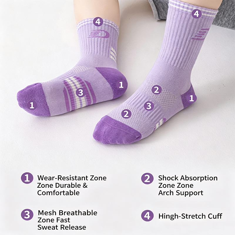 3 paar kindersportsokken met z - Athletic Sock Cushion recensie en prijs