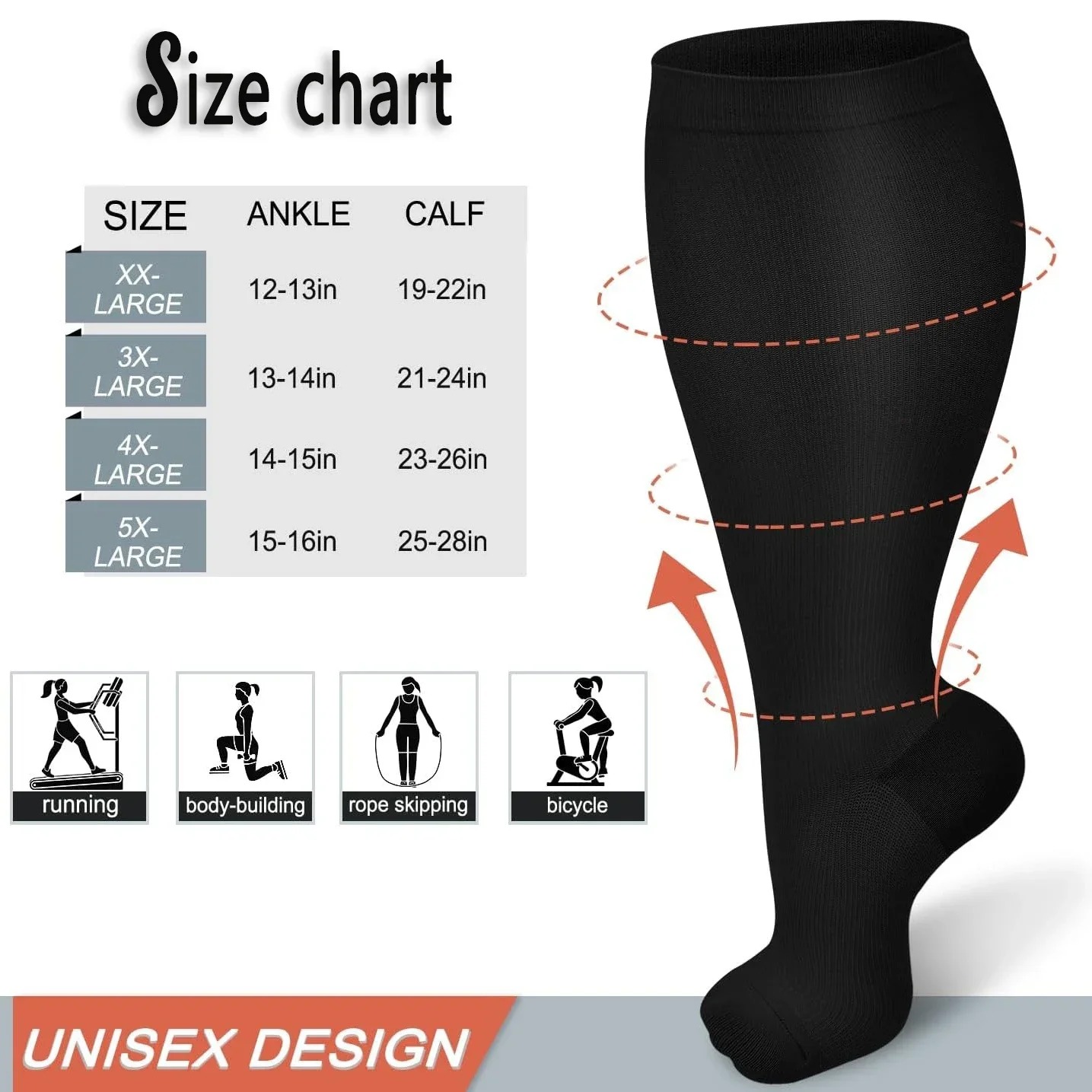 Plus Size compressiekousen voo - Compression Sleeve Calf recensie en prijs