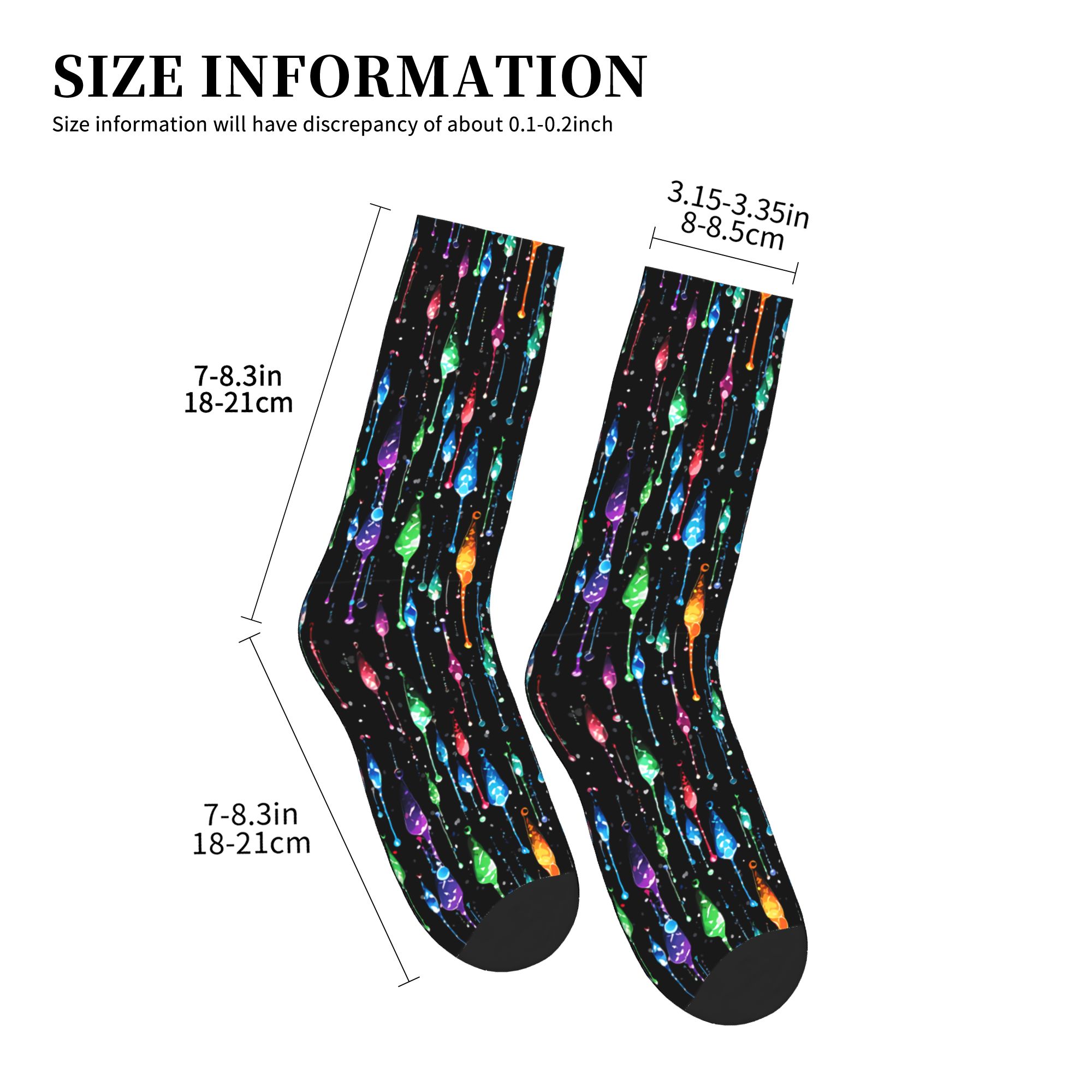 Dripping Rainbow Liquid Patter - Dress Sock Men recensie en prijs